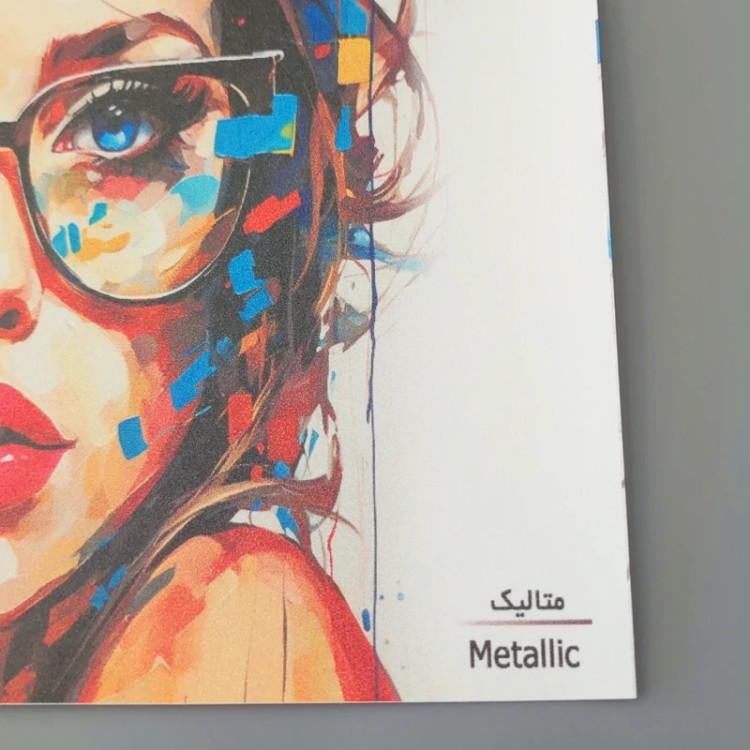 پوستر سه بعدی طرح و ابعاد دلخواه جنس متالیک پس کرایه