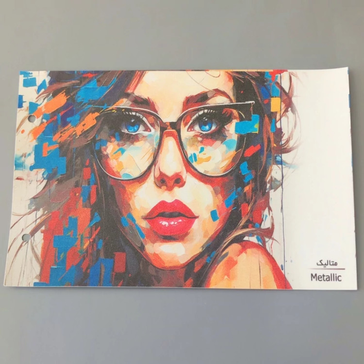 پوستر سه بعدی طرح و ابعاد دلخواه جنس متالیک پس کرایه
