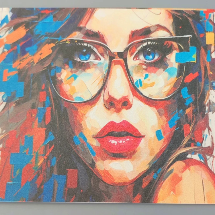 پوستر سه بعدی طرح و ابعاد دلخواه جنس متالیک پس کرایه
